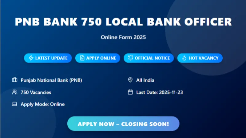 Graduate Degree Local Bank Officer JMGS-I Recruitment 2025 Nationwide