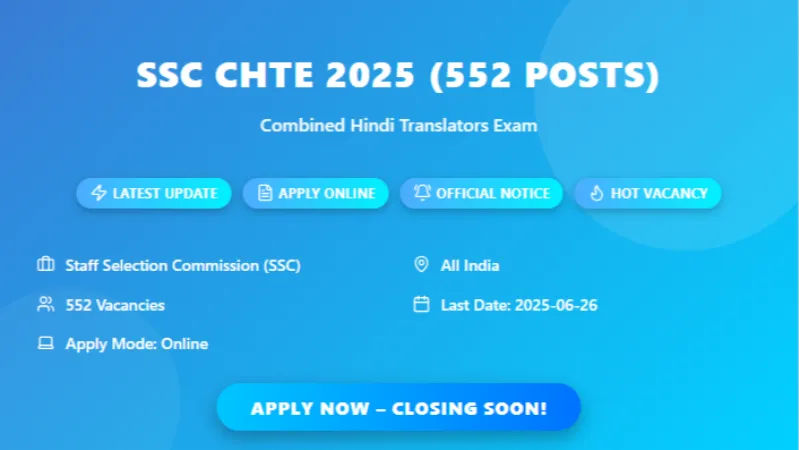 Senior Hindi Translator Junior Hindi Translator Posts Recruitment 2025 National Level