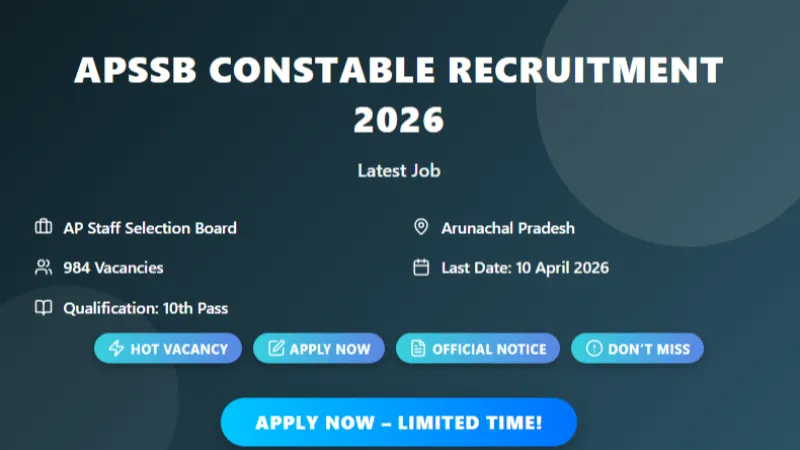 APSSB Constable Fireman Recruitment