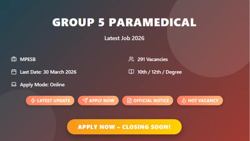 MPESB Group 5 291 Posts