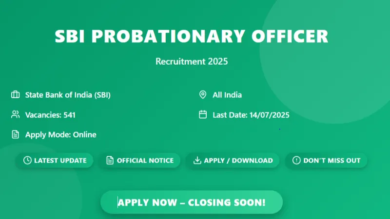 SBI PO 2025 Prelims Exam Result